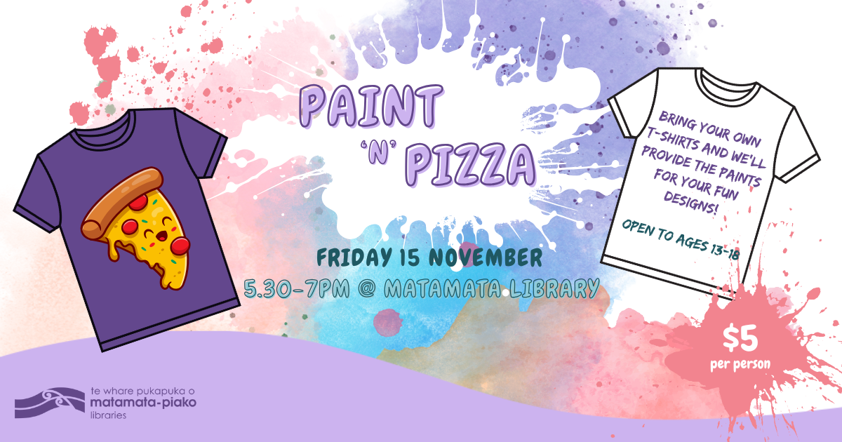 Matamata Library's Paint 'n' Pizza Night