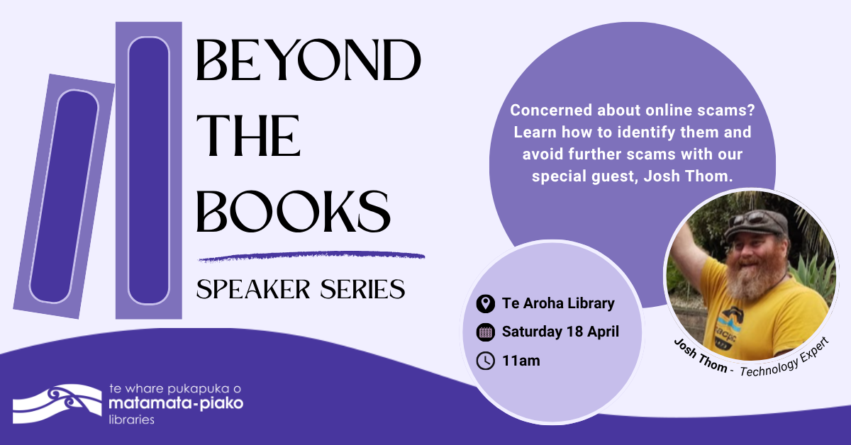 beyond the books speaker series te aroha library