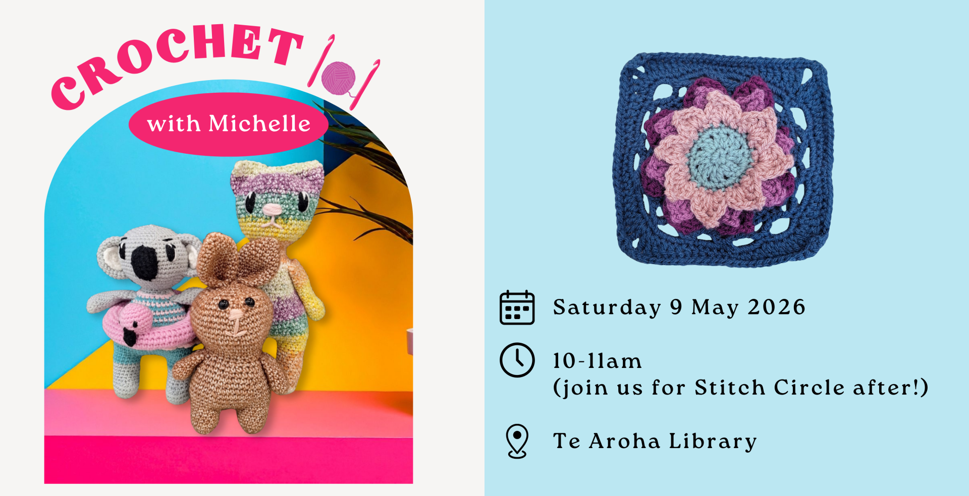 Crochet 101 at Te Aroha Library