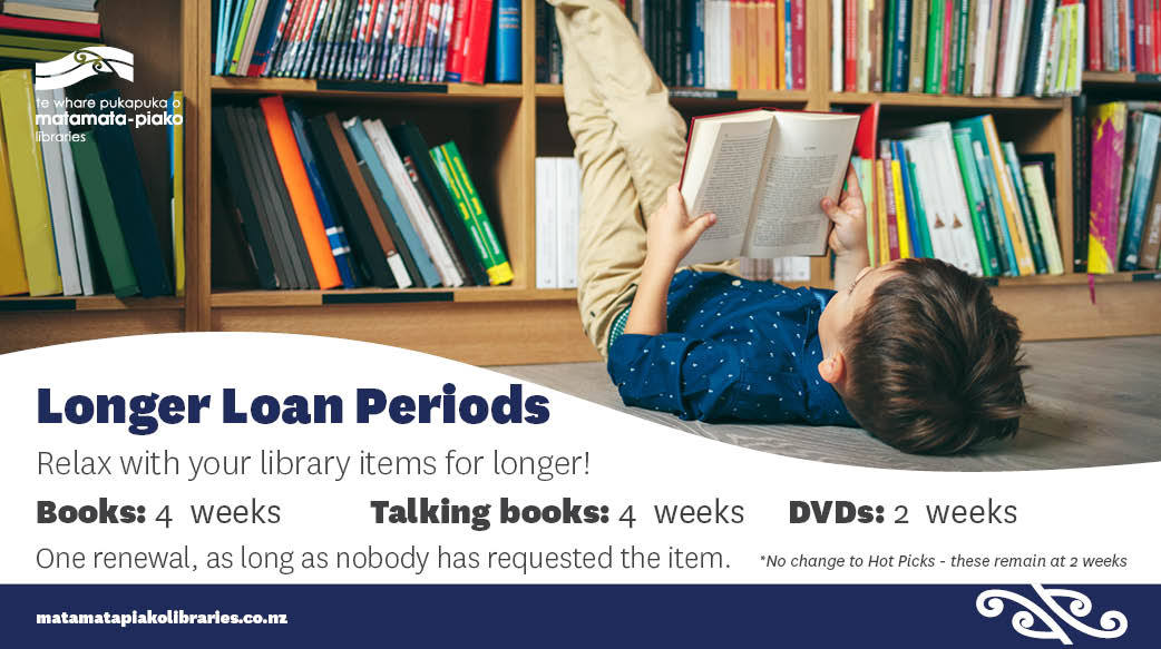 Longer Loan Periods - child reading a book
