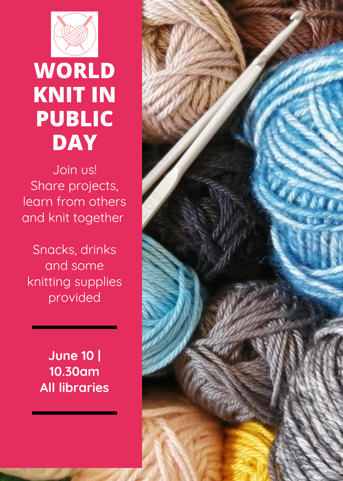 Colourful Knitting Flyer